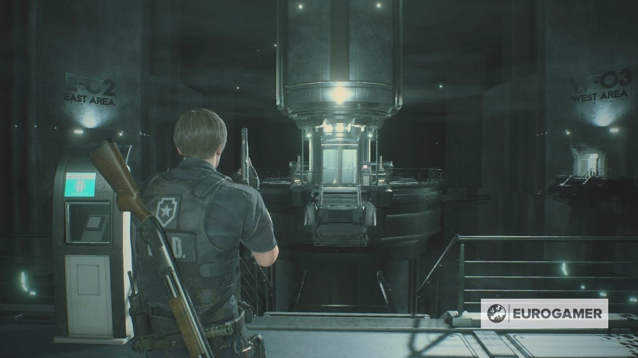 Resident Evil 2 Exploring the Laboratory, how to upgrade Wristband
